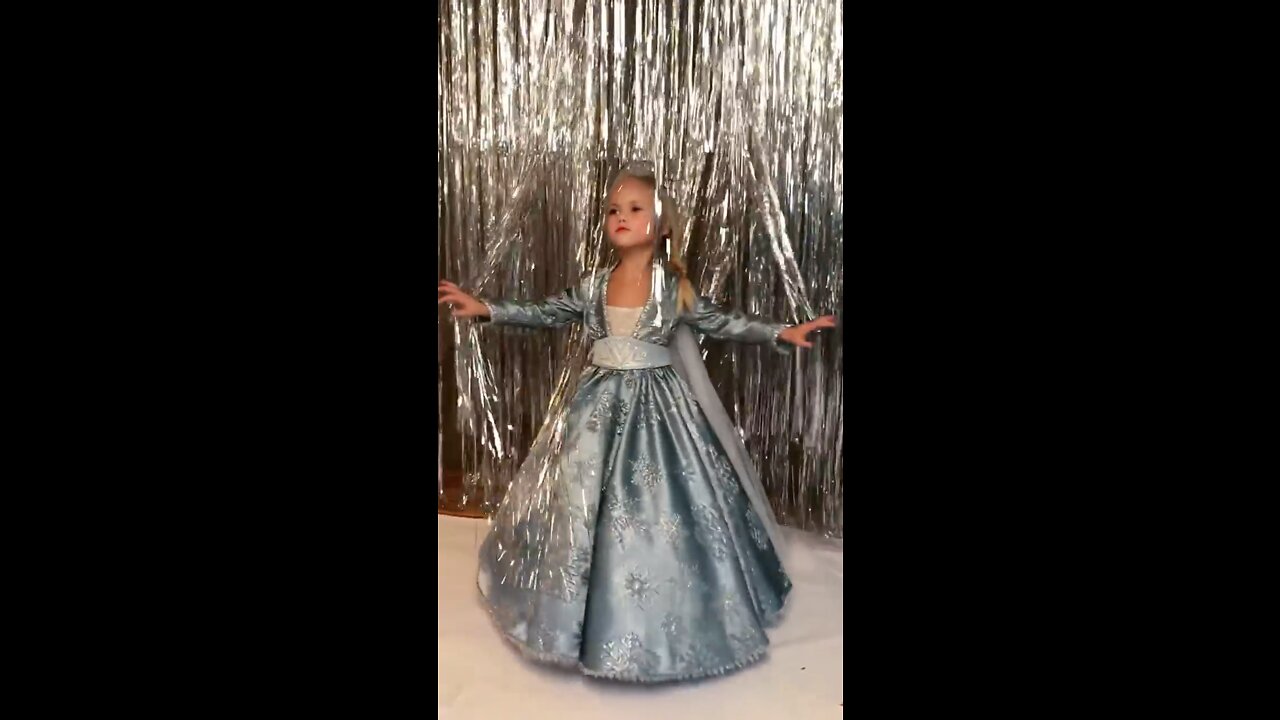 Antonova Ekaterina in a stunning frozen princess Royal outfit