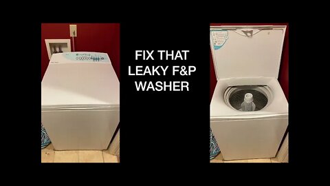 fix a leaky fisher and paykel GWL11 clothes washer drain hose