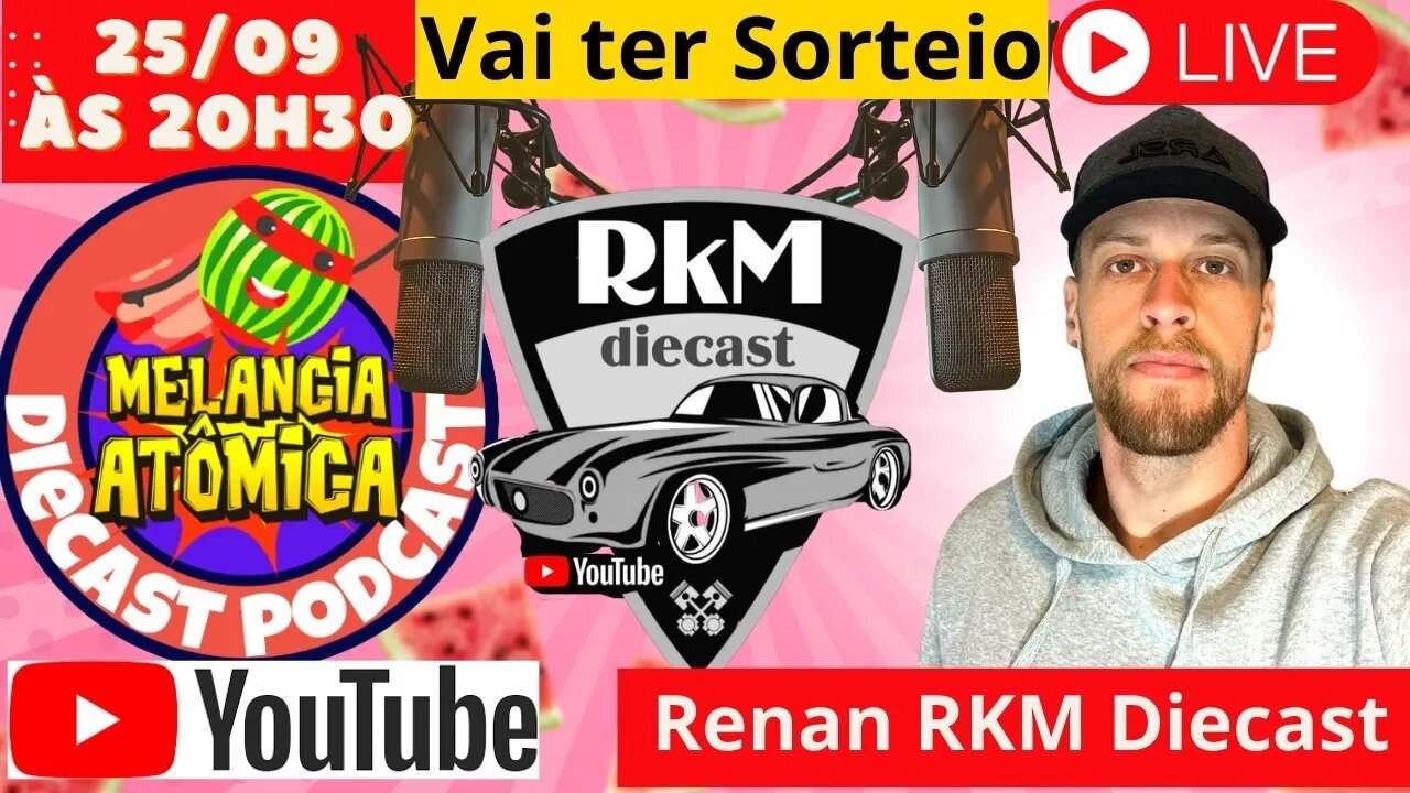 Diecast Podcast - Live para Conhecermos a Fantástica Coleção de Miniaturas do Renan do RKM Diecast