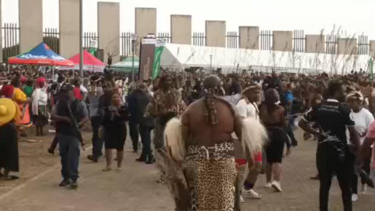 The King Misuzulu KaZwelithini Escorted to Arena