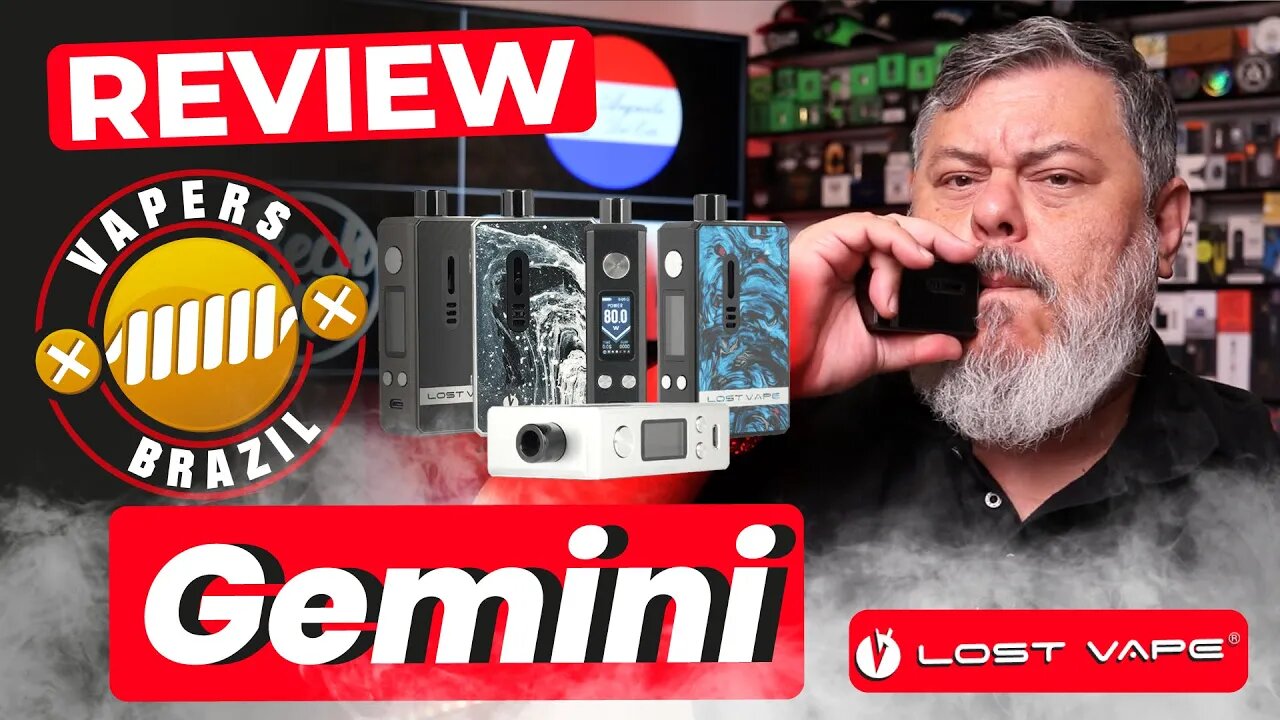 Lost Vape Gemini Hibrid - O novo Pod Mod da Marca - Review PTBR