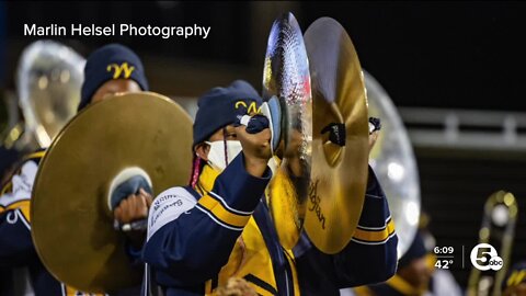 Why another high school's band played during Glenville's state championship win