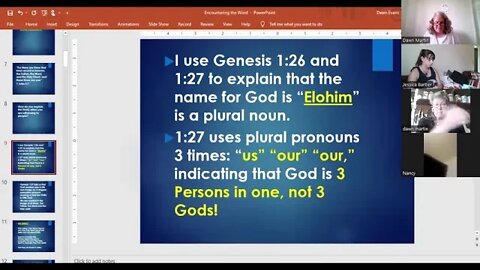 Ladies' Bible study- The Book of John, chapter 1, verses 1-5. (Dawn Martin)