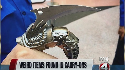 Weird items found by TSA in 2016