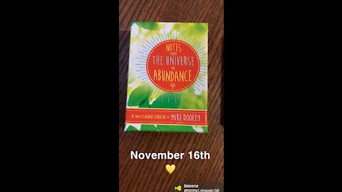 November 16th oracle card: anything is possible