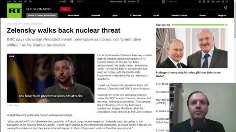 Zelensky walks back nuclear threat, Washington reiterates no plans to attack Russia