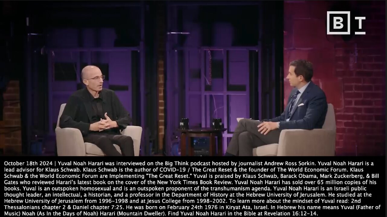 Yuval Noah Harari | "It's Very Clear President Trump Is Undermining the Global Order. He Is In Favor of Chaos. He Is In Favor of Destroying the Liberal Global Order That We Had for the Previous Couple of Decades." - 10/18/2024