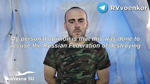 Captured Ukrainian Testimony About Chemical Provocation & Crimes Committed By The Ukrainian Army