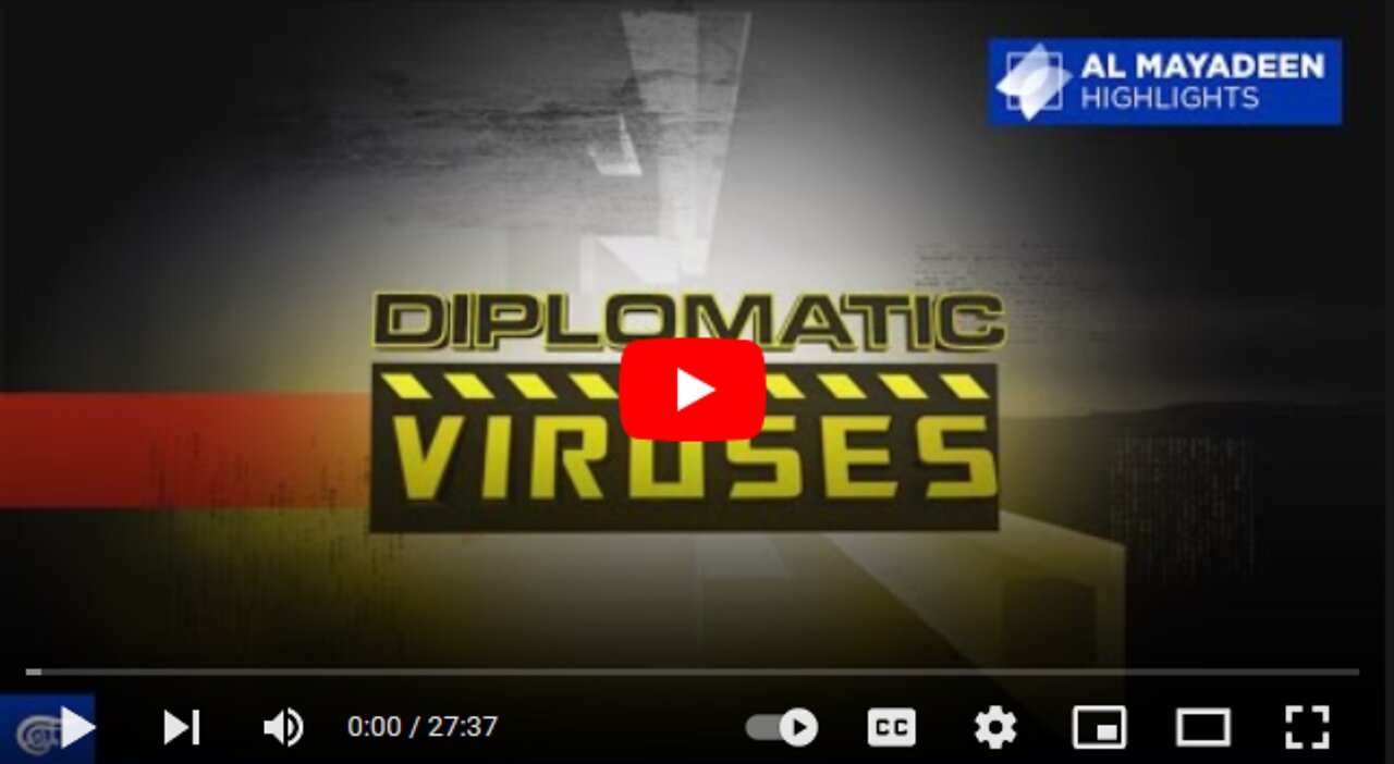 Diplomatic Viruses, US biolabs in Ukraine and elsewhere.