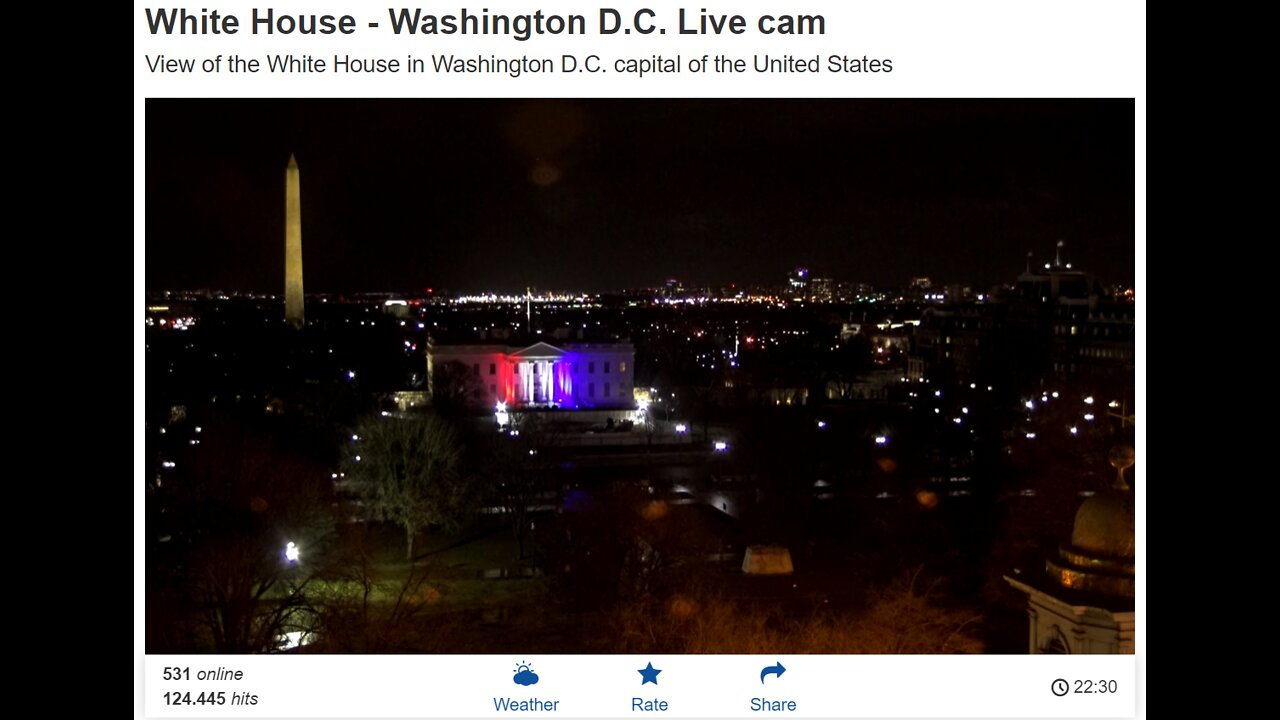 RED WHITE & BLUE White House - Washington D.C. Live cam