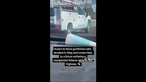 These men discover an out of control driver having a medical emergency