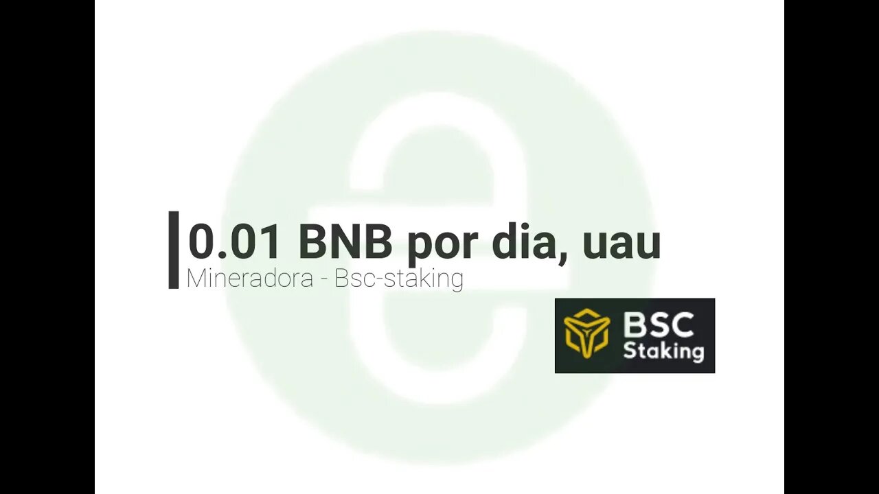 Mineradora - BSC-Staking