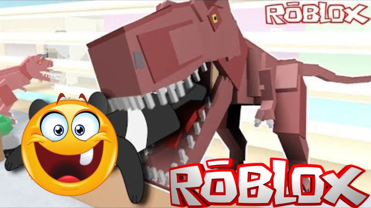 DINOSSAUROS INVADIRAM A ESCOLA DO ROBLOX!! (Escape School Dinosaur Obby)