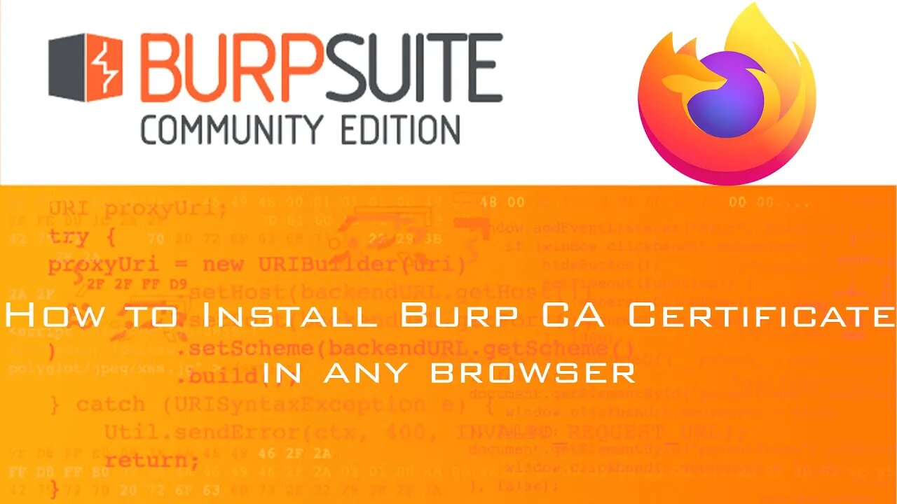 How to Install Burp Certificate in Firefox Browser