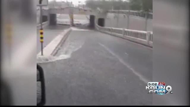 MONSOON COVERAGE: Kevin Boughton live downtown near Stone Ave,