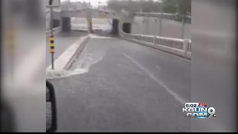 MONSOON COVERAGE: Kevin Boughton live downtown near Stone Ave,