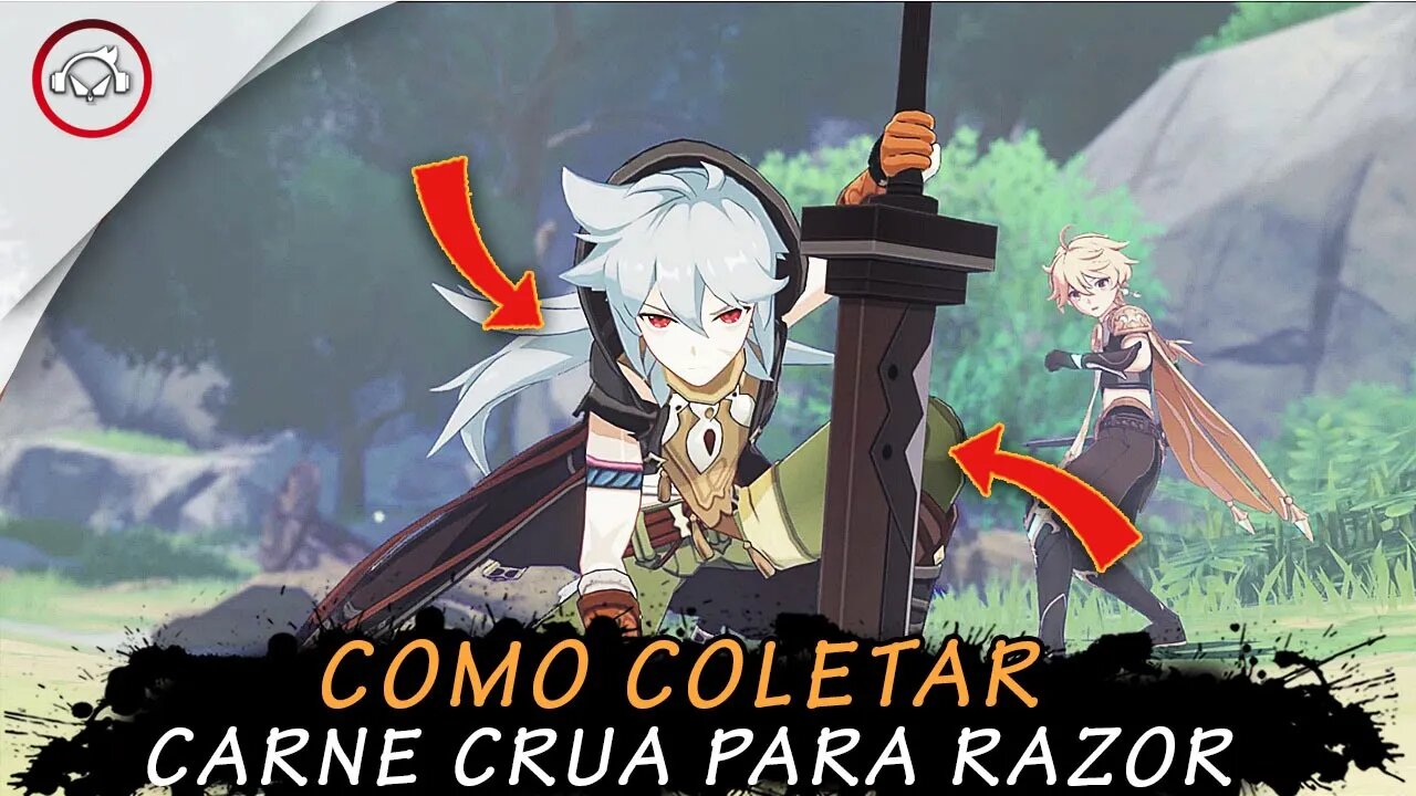 Genshin Impact, Como COLETAR carne crua para RAZOR | Super Dica PT-BR