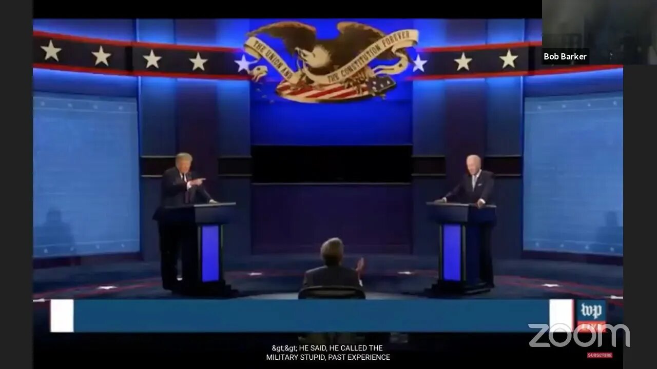 Presidential Debate 2020 Smoke Session