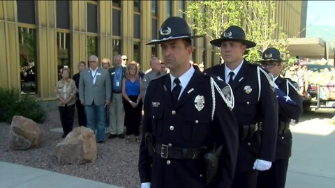 Flag-raising ceremony held for fallen El Paso County deputy