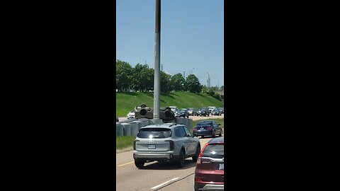 Vehicle Rolls Over In Toronto