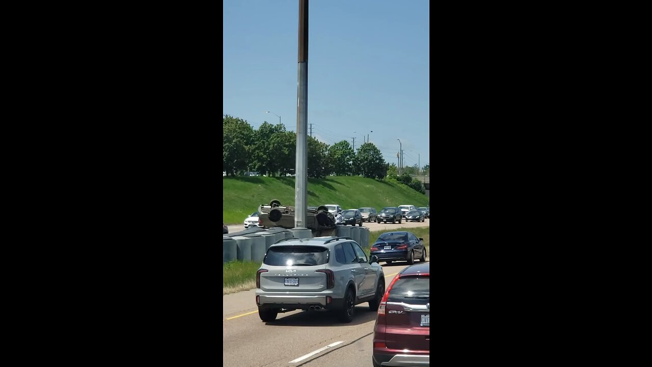 Vehicle Rolls Over In Toronto