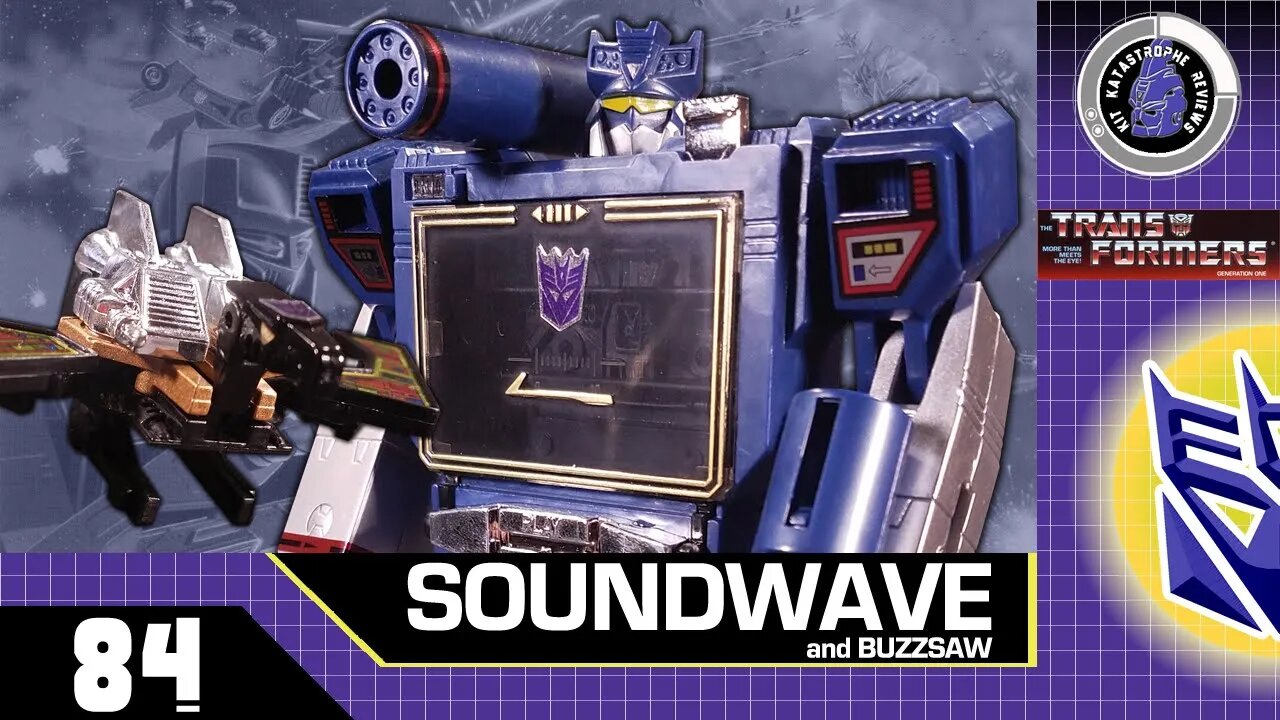 Transformers: Generation One SOUNDWAVE & BUZZSAW [Decepticon Comms., 1984/2019] | Kit Reviews #84