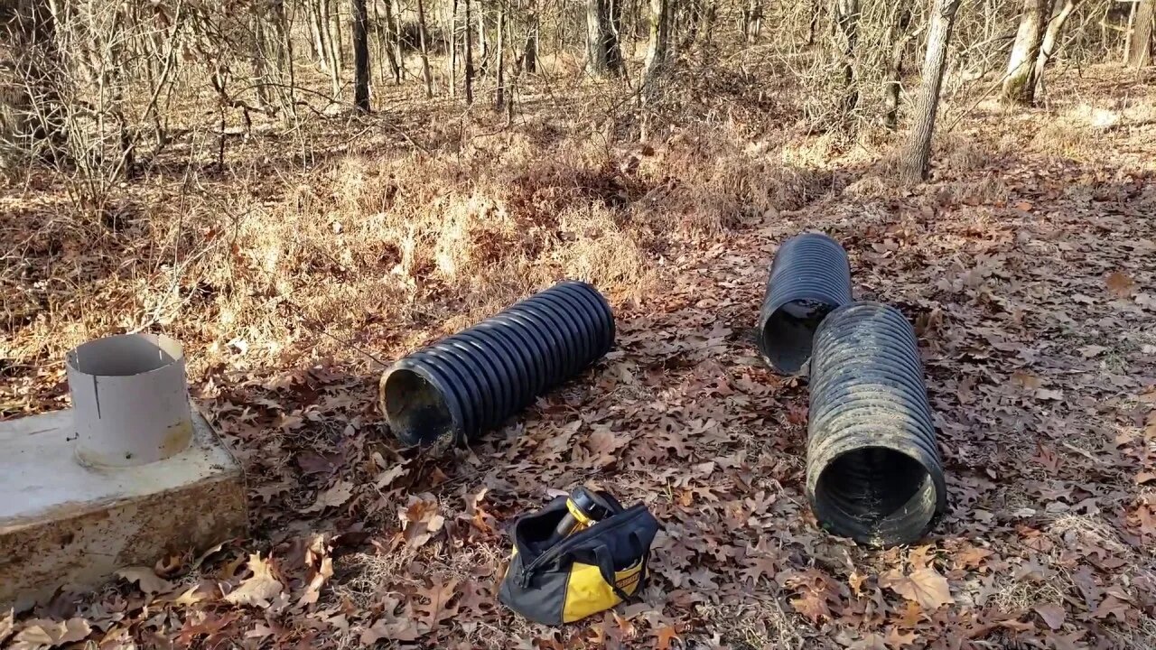 Adding culvert pipe extension & controlling water on your land