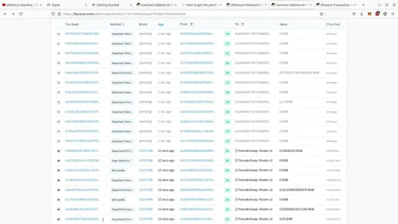 How to query Ethereum Mempool and filter pending transactions