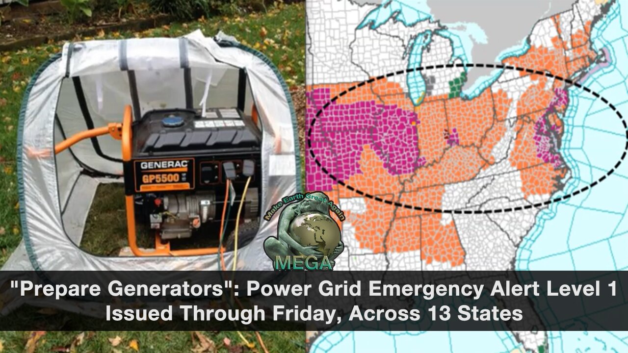 "Prepare Generator": Power Grid Emergency Alert Level 1 Issued Through Friday, Across 13 States