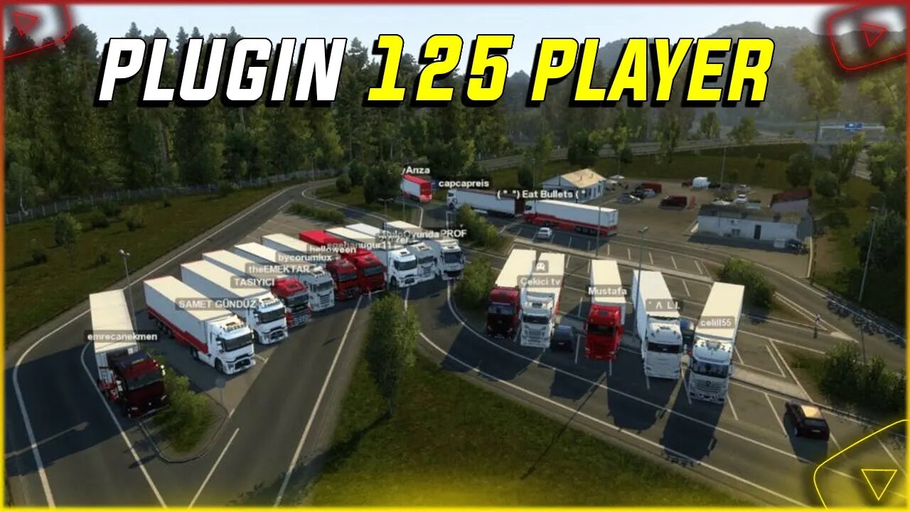 Como Colocar 125 Jogadores no Comboio Euro Truck Simulator 2 e American Truck Simulator Versão 1.45