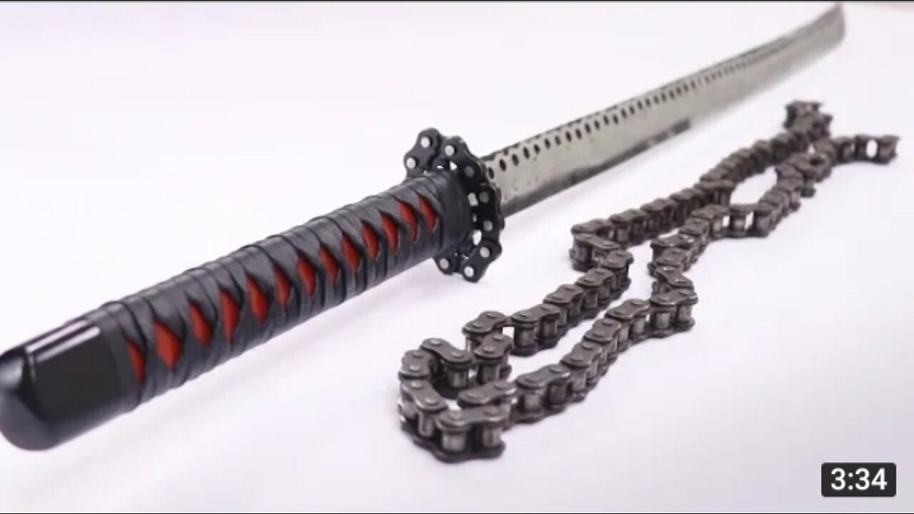 Ninja weapon making Katana from chain at home number one katana for ninja