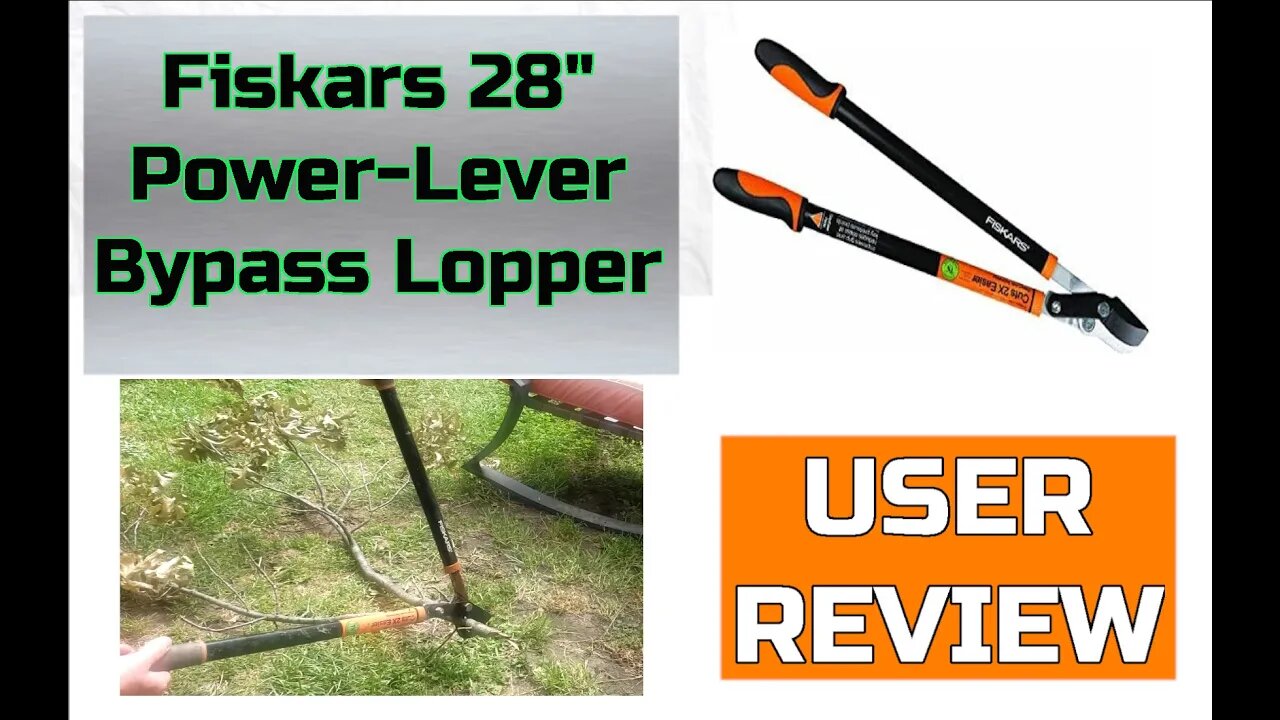 Fiskars 9138 Power-Lever Bypass Lopper, 28-Inch - Demonstration and User Review