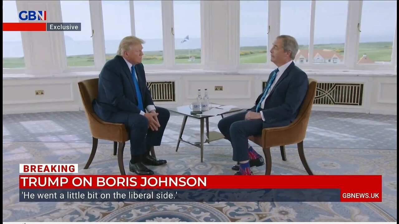 President Trump with Nigel Farage discusses UK policies, transgender