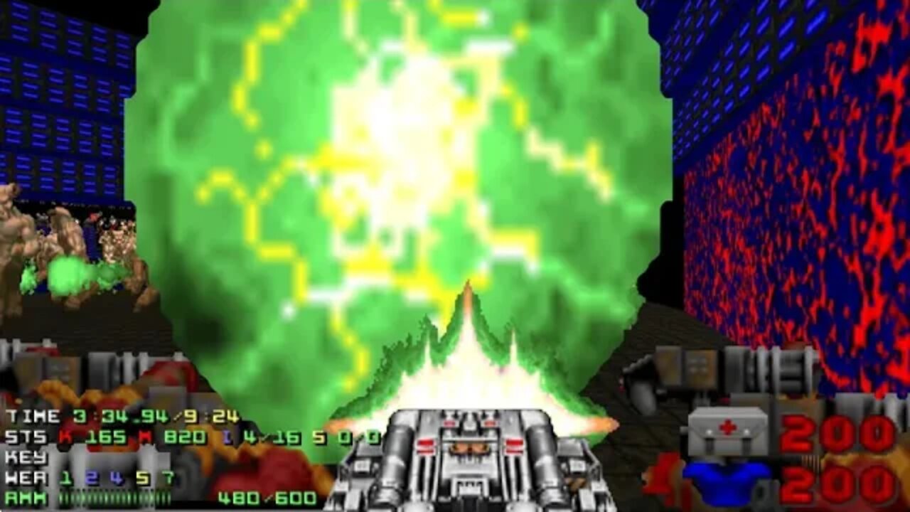 Doom 2 Italo Doom Level 20 IV with 100.2% in 9:16