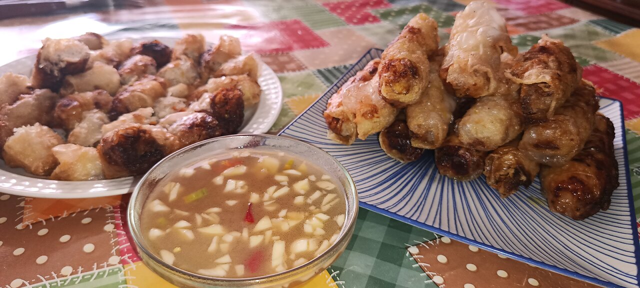 Special bday - Vietnamese fried spring rolls with Nuoc Cham