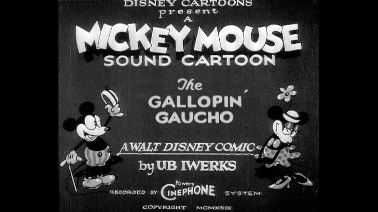 The Gallopin' Gaucho - Disney Short - 1928