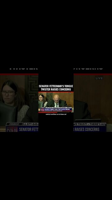 Senator Fetterman's Tongue Twister Raises Concerns