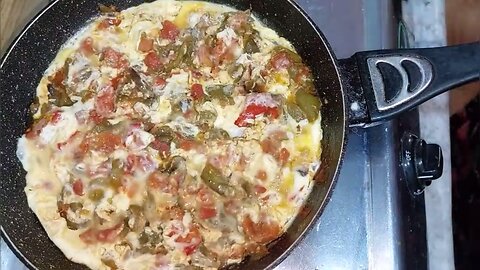 Omelette with homemade ingredients…