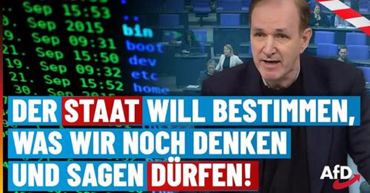 Der linksradikale Stasi SPD-Grüne-CDU Staat will bestimmen, was wir noch denken und sagen dürfen!