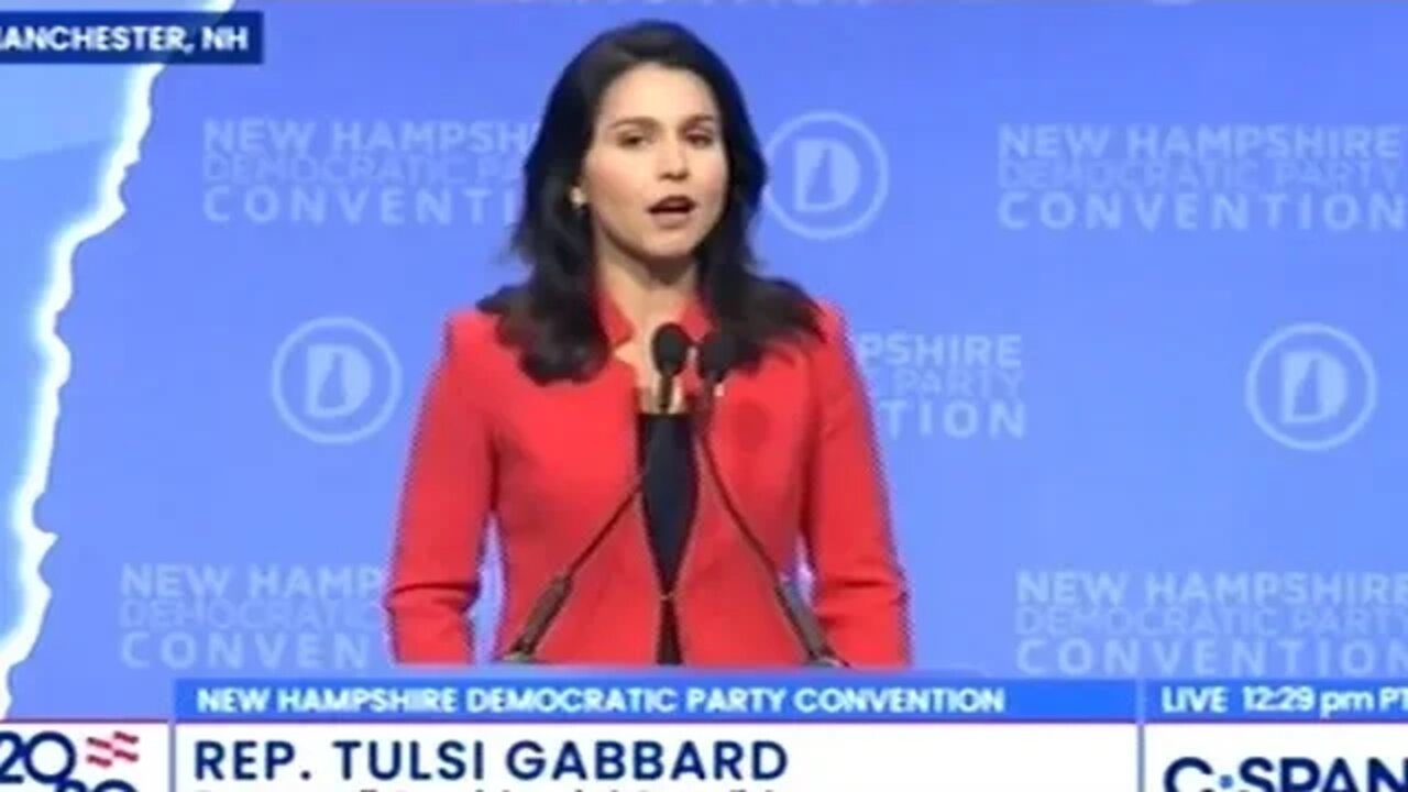 TULSI GABBARD "AS PRESIDENT I WILL STOP WAR MONGERS FROM BOTH PARTIES!"