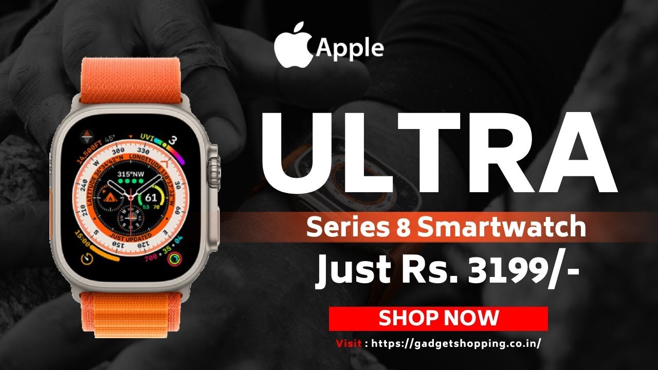 Apple Clone Ultra Watch (Series 8) Just At Rs.3199/- Unboxing | Review | Details #SHORTS