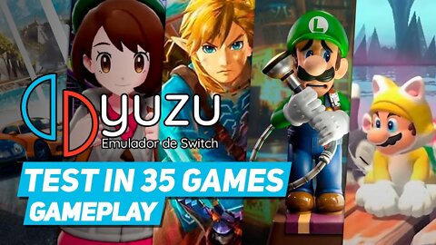 YUZU SWITCH EMULATOR | TEST IN 35 GAMES | Core i5 9300H + GTX 1650 + 16 GB RAM