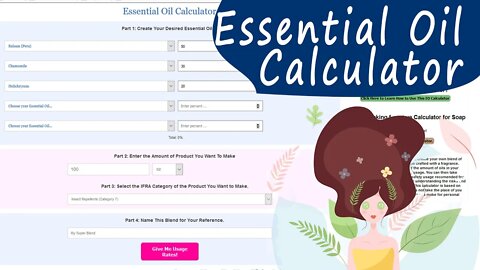 FREE Essential Oil Calculator for Soap Making, Lotion Making, DIY Crafts, & Cosmetics