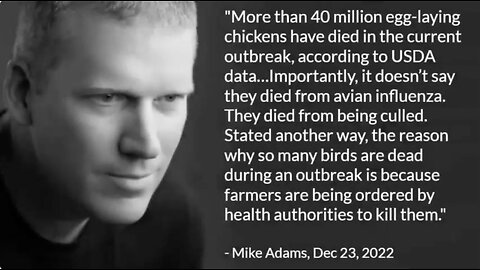 Avian Flu - Taking Away Your Chickens Dr. Sam Bailey