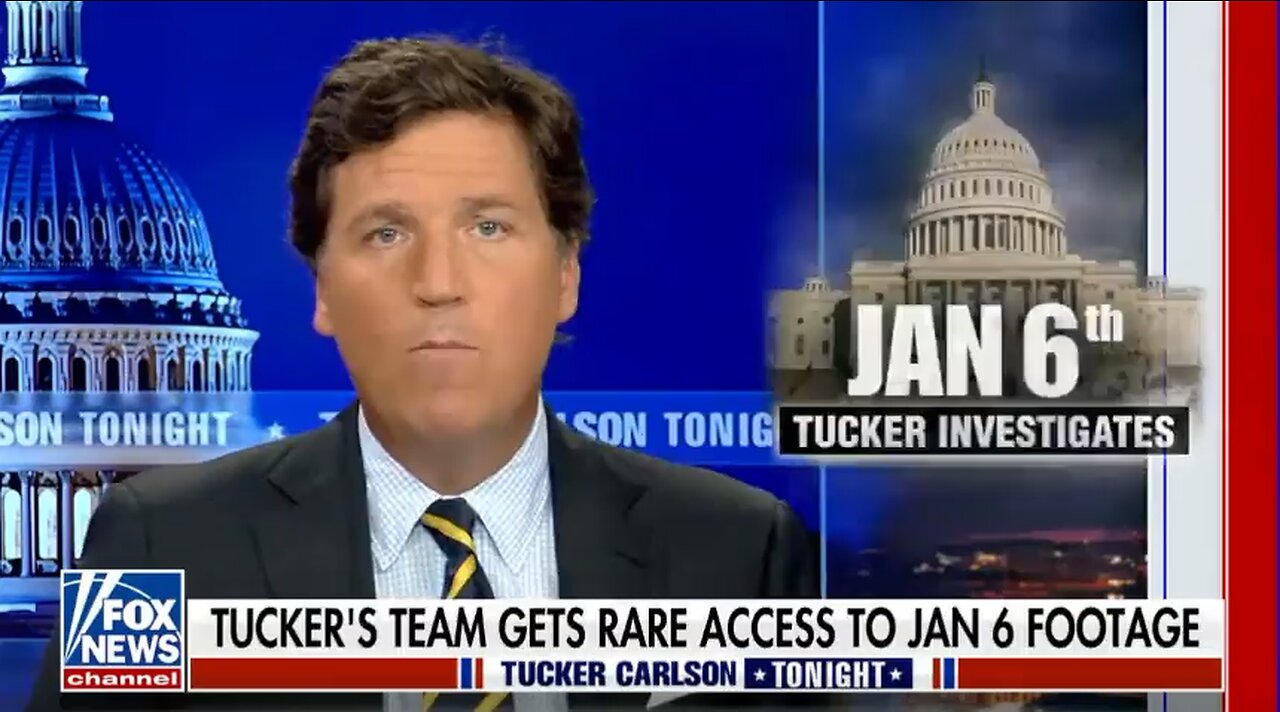 Tucker Carlson shows never before scene images of the Capitol on January 6th
