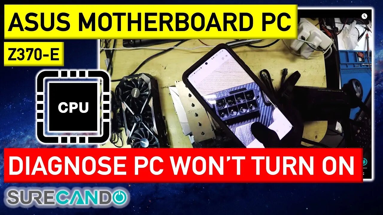 ROG STRIX Z370-E PC_ No Power, Melted PSU Cables! Inspection Reveals All. #ROGSTRIXZ370E #PCRepair