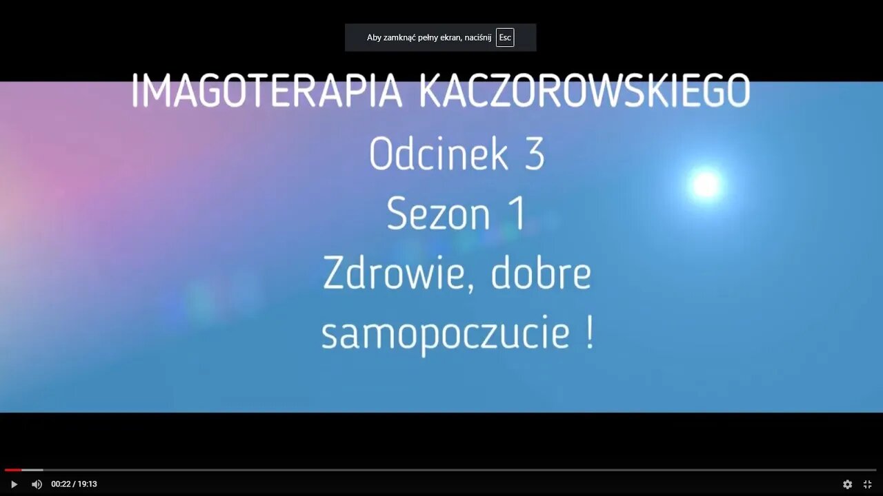 SEANS WSZYSTKO JEST ENERGIĄ PROGRAM ZDROWIE I DOBRE SAMOPOCZUCIE SEZON 1 , odc 3 2018© LEOPRODUCTION