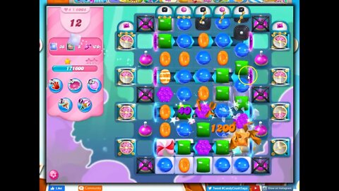 Candy Crush Level 6004 Talkthrough, 18 Moves 0 Boosters