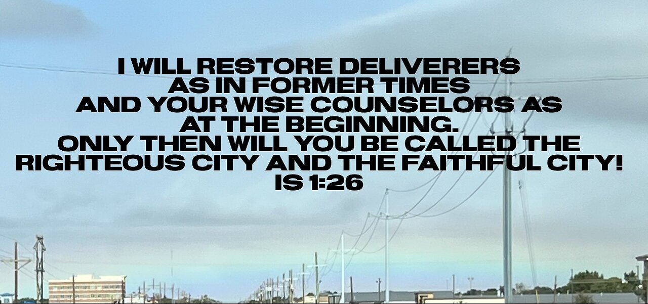 GOD IS SETTING HIS DELIVERERS IN PLACE!