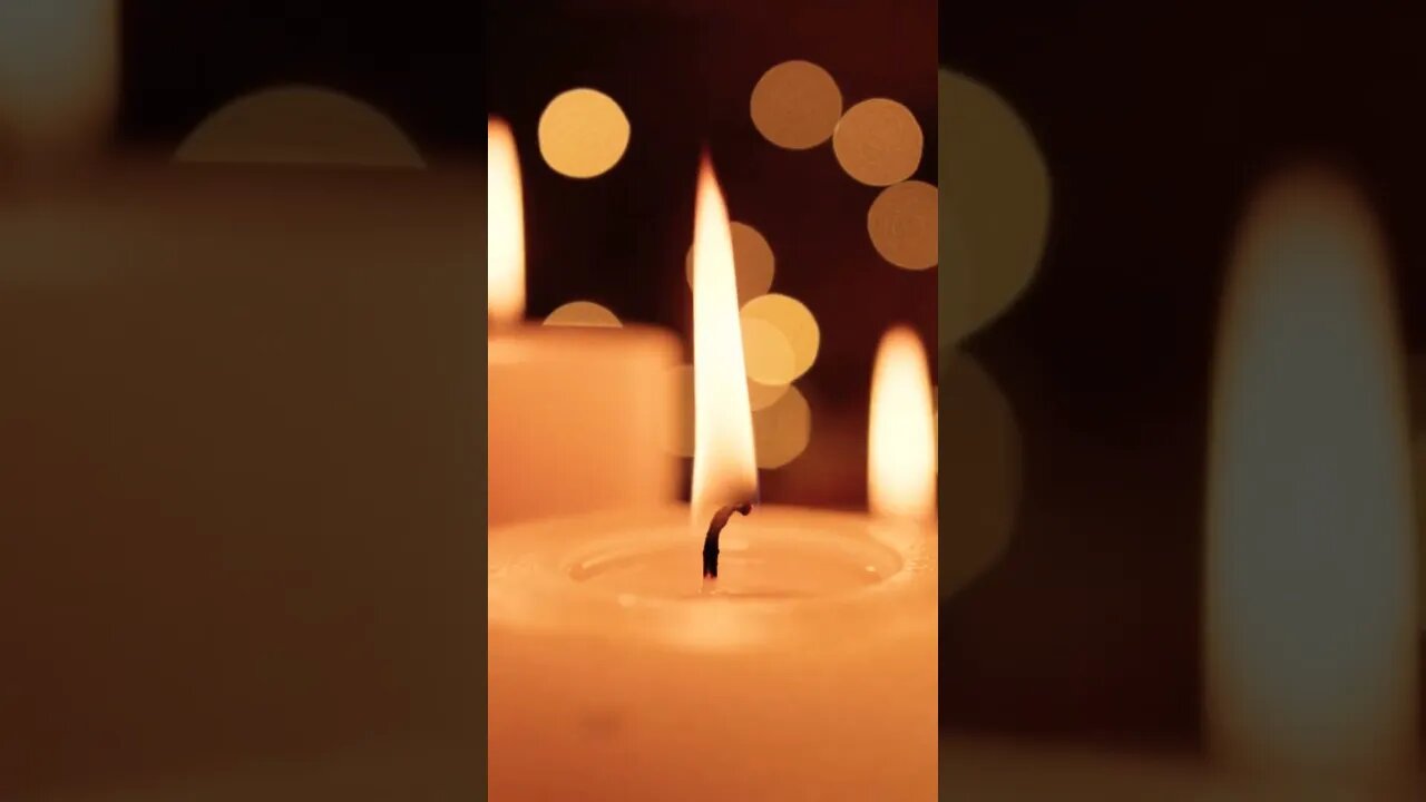 Relaxing Burning Candle Flames